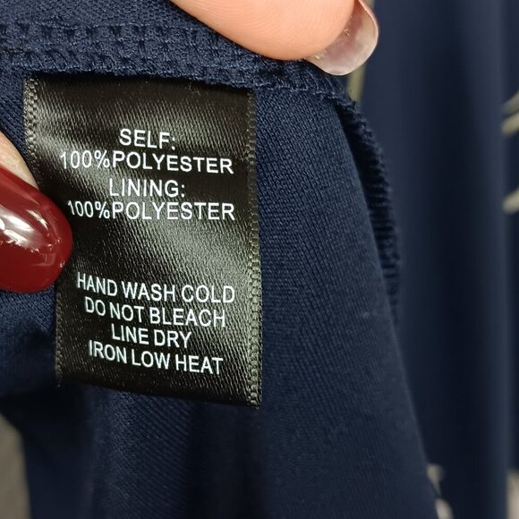 LULUS All Mine Navy Blue Floral PrintHigh-Low Wrap Dress size M Resort Vacation - Picture 10 of 10